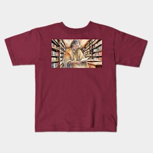 Retro Library Kids T-Shirt